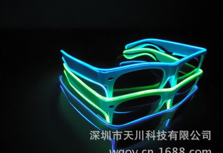 专业销售 迷你户外el发光眼镜 el发光运动眼镜